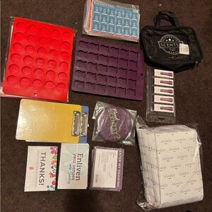 Scentsy Assorted Marketing Materials - Purple, Orange, Green, Yellow